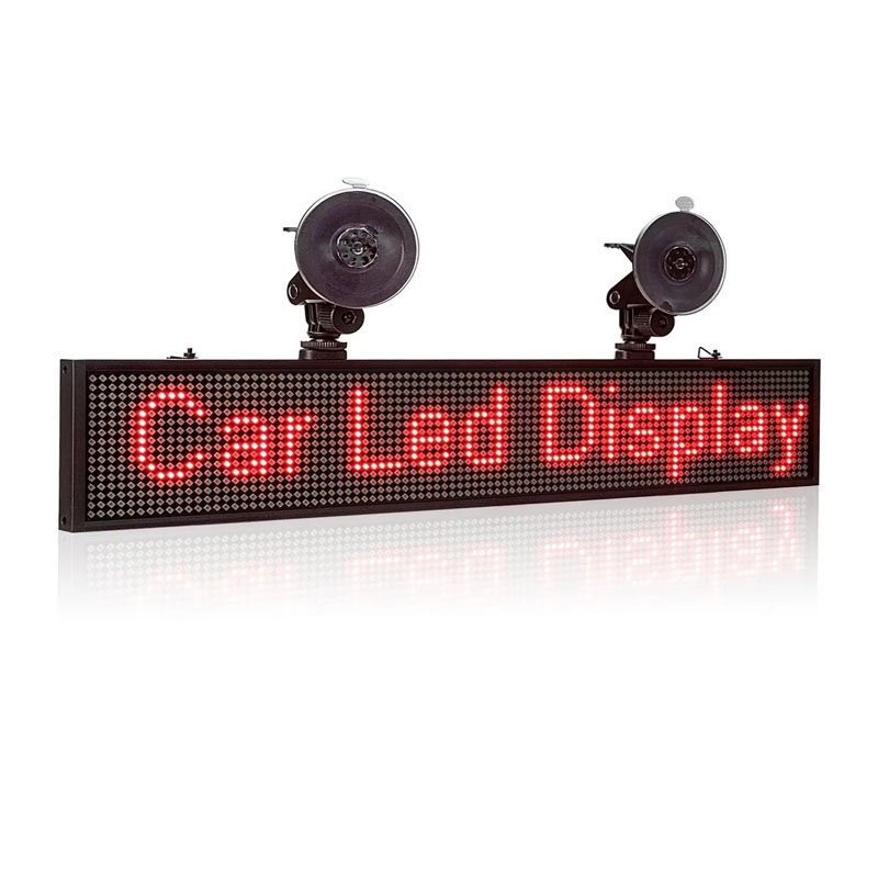 Car Scrolling WIFI APP Control Advertising Message Multi-language LED Moving Red Bus Programmable LED Display Screen